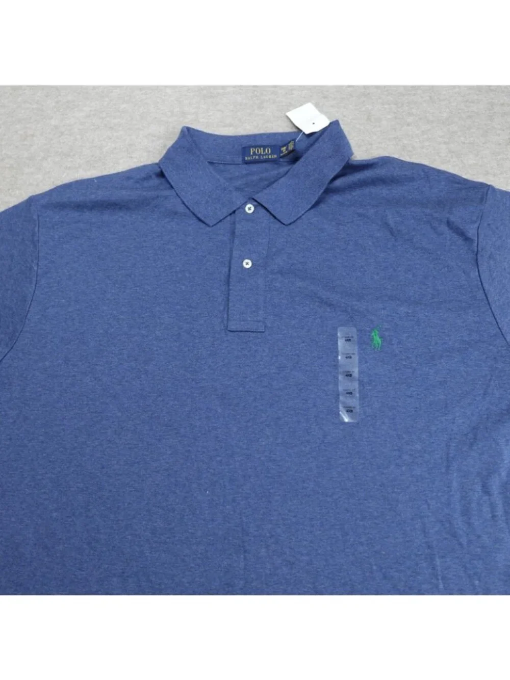 Polo Ralph Lauren Polo Shirt 4XB Blue Heater Classic Fit Heather NEW
